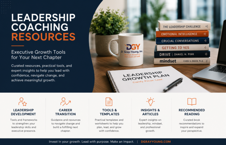 Leadership coaching resources and executive growth tools for career development and transition